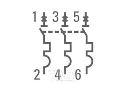 Автоматический выключатель 3P 50А (В) 4,5kA ВА 47-63 EKF PROxima