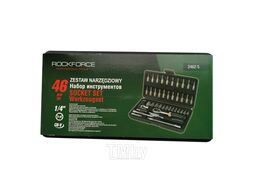 Набор инструмента 1/4" 46пр. (6-гран.)(4-14мм) Rock FORCE 2462-5
