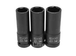Набор головок ударных тонкостенных 3пр. 1/2" 6-гр (17,19,21мм) в кейсе RockFORCE RF-4032TH