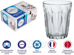 Набор стаканов, 6 шт., 250 мл, серия Provence Clear, DURALEX (Франция)