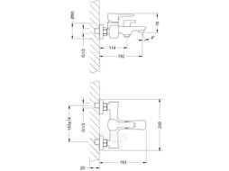 Смеситель для ванны (Lt) D35 LM0514C Lemark