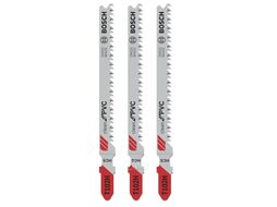 Пилки для лобзика T102H по пластику 3шт. BOSCH (2608667445)