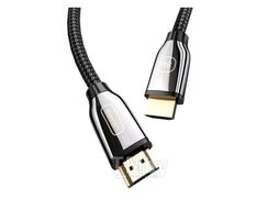 Кабель HDMI - HDMI 2.1 Usams US-SJ497 U67, 2.0м, 8K ULTRA HD , цинк, плетёный чёрный SJ497HD01
