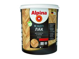Лак ALPINA SVT AQUA акриловый для паркета и полов глянцевый 0,9л 948103423