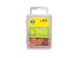 Заглушка декоративная под саморезы PH2, вишня (упак/40шт) EKT B007126