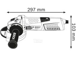 Одноручная углошлифмашина BOSCH GWS 13-125 CIE в кор. (1300 Вт, диск 125х22 мм, вибро, плавный пуск, регул. об.)