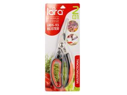 Ножницы LARA 23,5 см прорезиненные ручки LR05-93 BLISTER