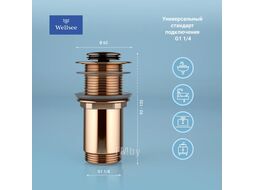 Донный клапан для раковины Wellsee Drainage System 182137000