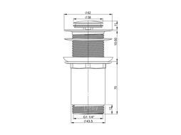Донный клапан для раковины Wellsee Drainage System 182137000