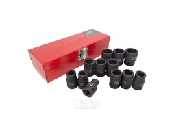 Набор головок ударных, 12пр., 1/2" 6гр.(10,12,13,14,15,16,17,18,19,21,22,24мм),в метал. кейсе Rock FORCE RF-4129MPB(4129-5MPB)