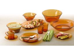 Тарелка десертная стеклянная, 190 мм, серия Lys Amber, DURALEX (Франция)