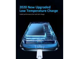 Беспроводное зарядное устройство USAMS CD154 Zinc Alloy Ultra-thin Fast Wireless Charger 15W чёрное
