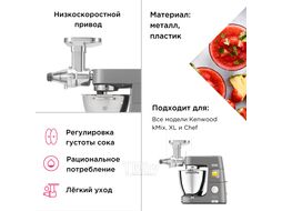 Насадка пресс для ягод Sense KENWOOD KAX644ME