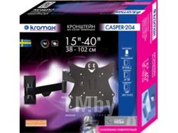 Кронштейн Kromax для телевизора 20"-43" черный CASPER-204