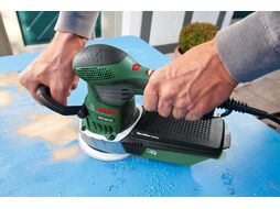 Эксцентриковая шлифмашина BOSCH PEX 400 AE в чем. (370 Вт, 125 мм, 4000 - 26000 кол/мин, регул. об.)