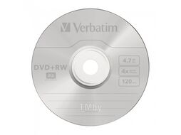 Оптический диск DVD+RW 4.7Gb 4x Verbatim DLP Silver по 25 шт. CakeBox 043489 EOL