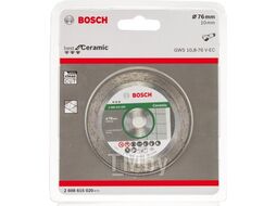 Алмазный круг 76х10 мм по керамике сплошн. BEST FOR CERAMIC BOSCH (для GWS 12-76 V-EC)