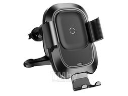 Автомобильный держатель с беспр. зарядкой Baseus Smart Vehicle Bracket (присоска) смарт. черный WXZN