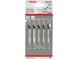 Пилки для лобзика T101AO по дереву 5шт. BOSCH (2608630031)