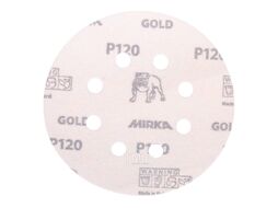 Шлиф. материал на буажной основе 125 мм GRIP R Р120 8 отв. GOLD MIRKA 2361585012