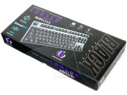 Клавиатура Gembird беспроводная 2.4 ГГц 87 клавиш серебристый+подсветка KBW-G540L