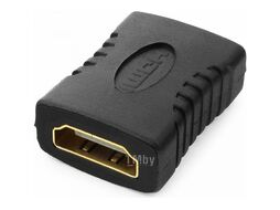 Переходник Cablexpert HDMI (F) / HDMI (F) золотые разъемы, черный, пакет A-HDMI-FF