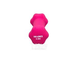 Гантель неопреновая, 0.5 кг, розовая BRADEX SF 0539