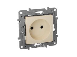 Розетка 2P 10/16A со шторками сл.кость Etika Legrand 672334