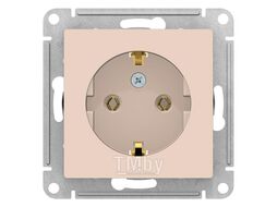 Розетка с заземлением, 16А, механизм, БЕЖЕВЫЙ ATLASDESIGN Schneider Electric ATN000243