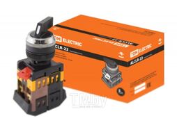 Переключатель АLСLR-22 черный на 3 фиксир.положения I-O-II 1з+1р TDM SQ0703-0006