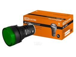 Лампа AD-22DS(LED)матрица d22мм зеленый 230В TDM SQ0702-0004