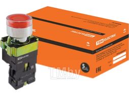Кнопка BW3461 с подсветкой красный 1з TDM SQ0704-0055