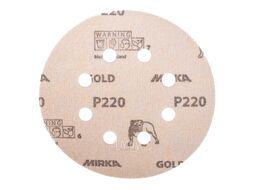 Шлиф. материал на буажной основе 125 мм GRIP R Р220 8 отв. GOLD MIRKA 2361585022