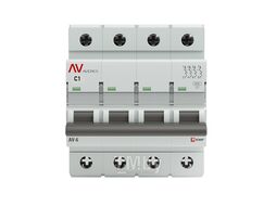 Выключатель автоматический AV-6 4P 1A (C) 6kA EKF AVERES