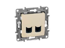 Розетка 2хRJ-45 UTP CAT6 сл.кость Etika Legrand 672354