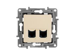 Розетка 2хRJ-45 UTP CAT6 сл.кость Etika Legrand 672354