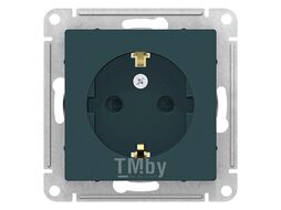 Розетка с заземлением со шторками, 16А, механизм, ИЗУМРУД ATLASDESIGN Schneider Electric ATN000845
