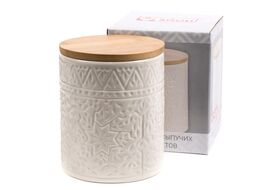 Банка для сыпучих продуктов керамическая 850 мл/11x11x13,4 см Home Line