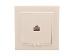 Розетка RJ-45 1-мест. СП бежевый Минск EKF