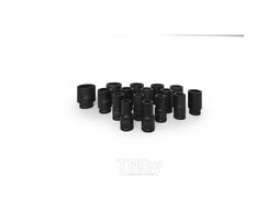 Набор головок ударных глубоких 16пр., 3/4" (17, 19,21 ,22, 24, 27, 30, 32-36м, 38, 41, 46, 50мм) в метал. кейсе Rock FORCE RF-6162-5MPB