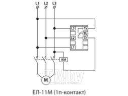 Реле контроля фаз серии ЕЛ-11М-3х380В (1п-контакт) TDM SQ1504-0005