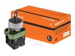 Переключатель BD25 черный 2 положения I-0 стандарт. ручка 1з+1р TDM SQ0703-0010