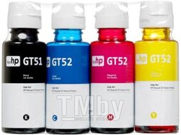 Чернила Revcol.for HP - GT51/GT52, оригинальная упаковка, комплект 4 цвета, Dye (Premium)