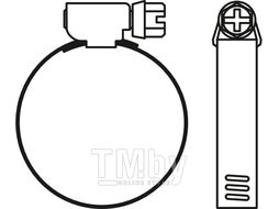 Хомут червячный 120-140 мм, цинк, DIN 3017 (25 шт в пакете) STARFIX