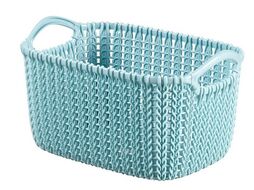 Корзина пластмассовая "Knit" прямоугольная S 8 л/30*22*17 см (арт. 226392, код 974287)