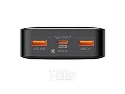 Портативный аккумулятор Baseus с цифровым дисплеем 20000мАч 20W черный PPDML-M01