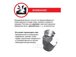 Магнит неодимовый диск 15х2мм сцепление 2,3кг (уп. 5 шт) REXANT
