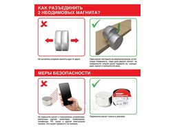 Магнит неодимовый диск 15х2мм сцепление 2,3кг (уп. 5 шт) REXANT