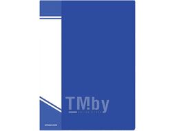 Папка с файлами inФОРМАТ А4 100 файлов синий пластик 800 мкм карман
