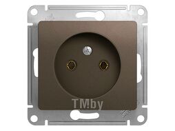 Розетка без заземления, 16А, механизм, ШОКОЛАД GLOSSA Schneider Electric GSL000841